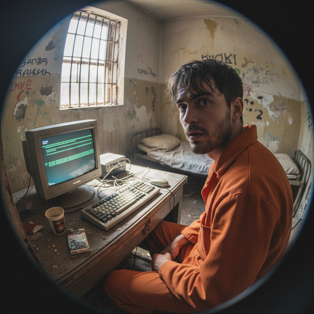 Exemplo do prompt Prision guy