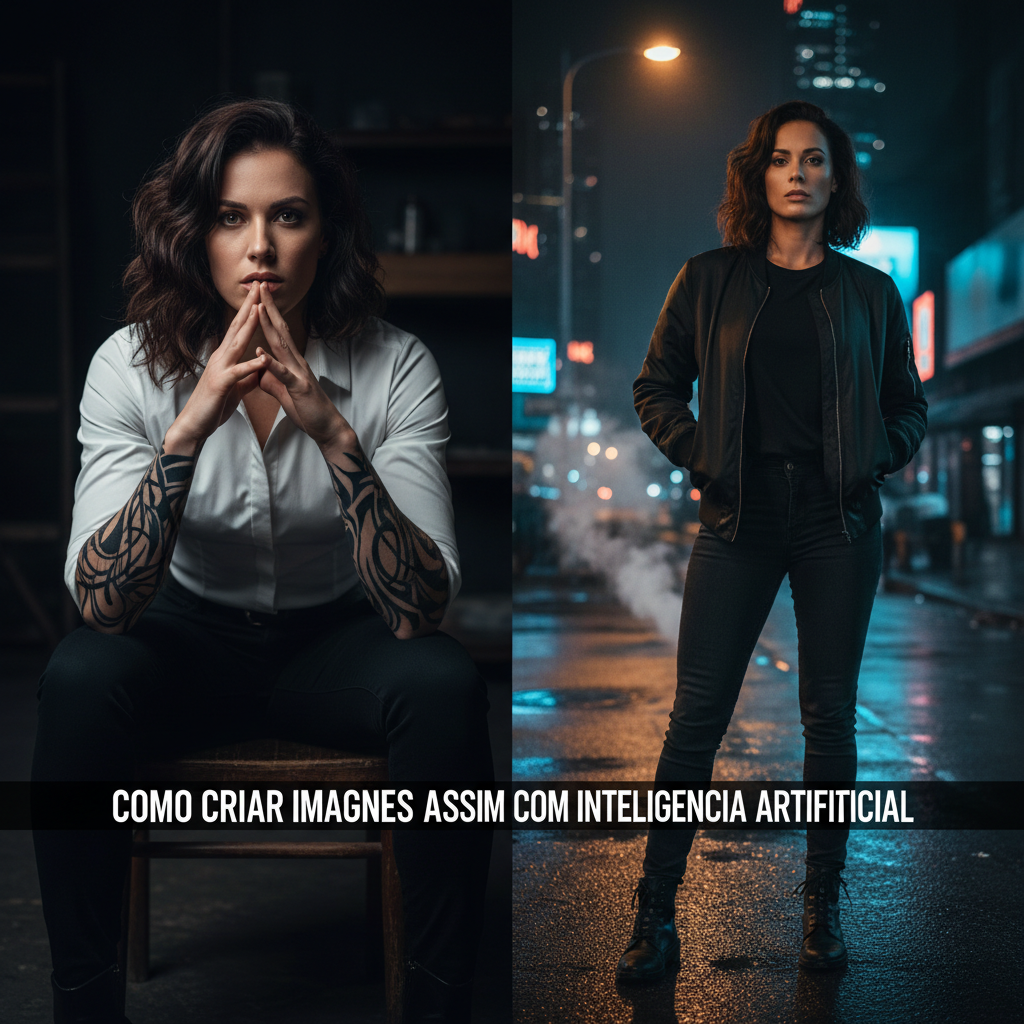 Exemplo do prompt Como criar imagens assim com Inteligência Artificial